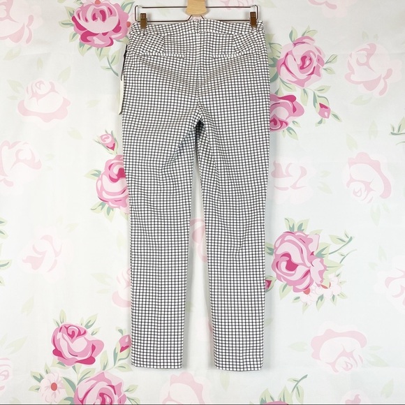 NEW Rachel Zoe Grid Check Print Skinny Pants 6 - Picture 6 of 6